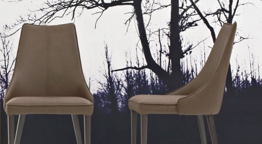 faux leather chair-modern