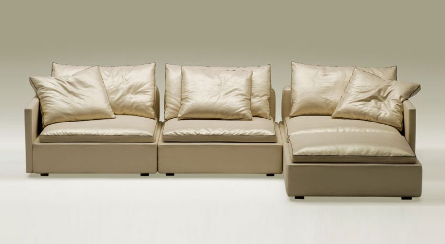 arm chaise sectional sofa in faux leather5