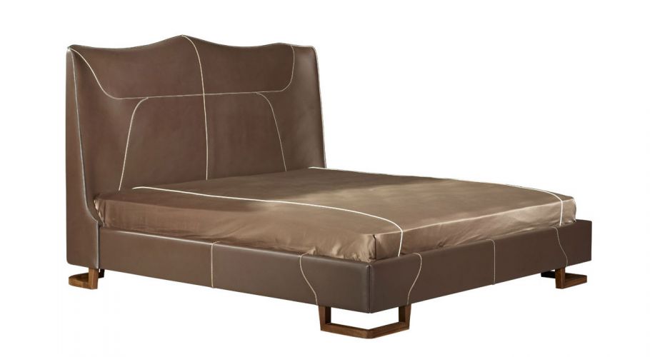 english cottage classic-wing back leather bed